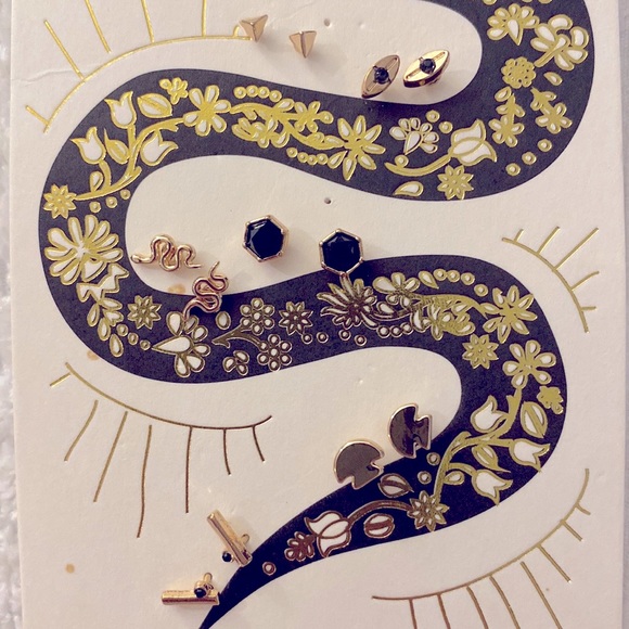 NWT Free People Earrings - Snake Stud Pack - Picture 7 of 9